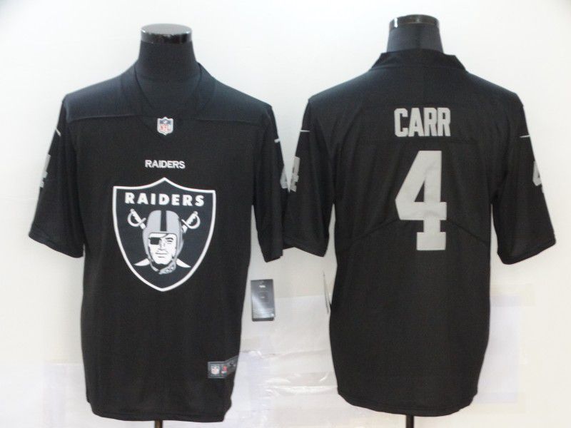 Men Oakland Raiders #4 Carr Black Nike Team logo fashion NFL Jersey->oakland raiders->NFL Jersey